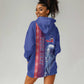 Custom Afro-Haiti Football Hoodie Dress 2026 Grenadye Alaso Blue Version - African Pride