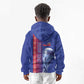 Custom Afro-Haiti Football Kid Hoodie 2026 Grenadye Alaso Blue Version - African Pride