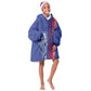 Custom Afro-Haiti Football Kid Wearable Blanket Hoodie 2026 Grenadye Alaso Blue Version - African Pride