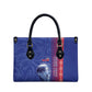 Custom Afro-Haiti Football Leather Bag 2026 Grenadye Alaso Blue Version - African Pride