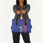 Custom Afro-Haiti Football Leather Bag 2026 Grenadye Alaso Blue Version - African Pride