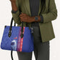 Custom Afro-Haiti Football Leather Bag 2026 Grenadye Alaso Blue Version - African Pride