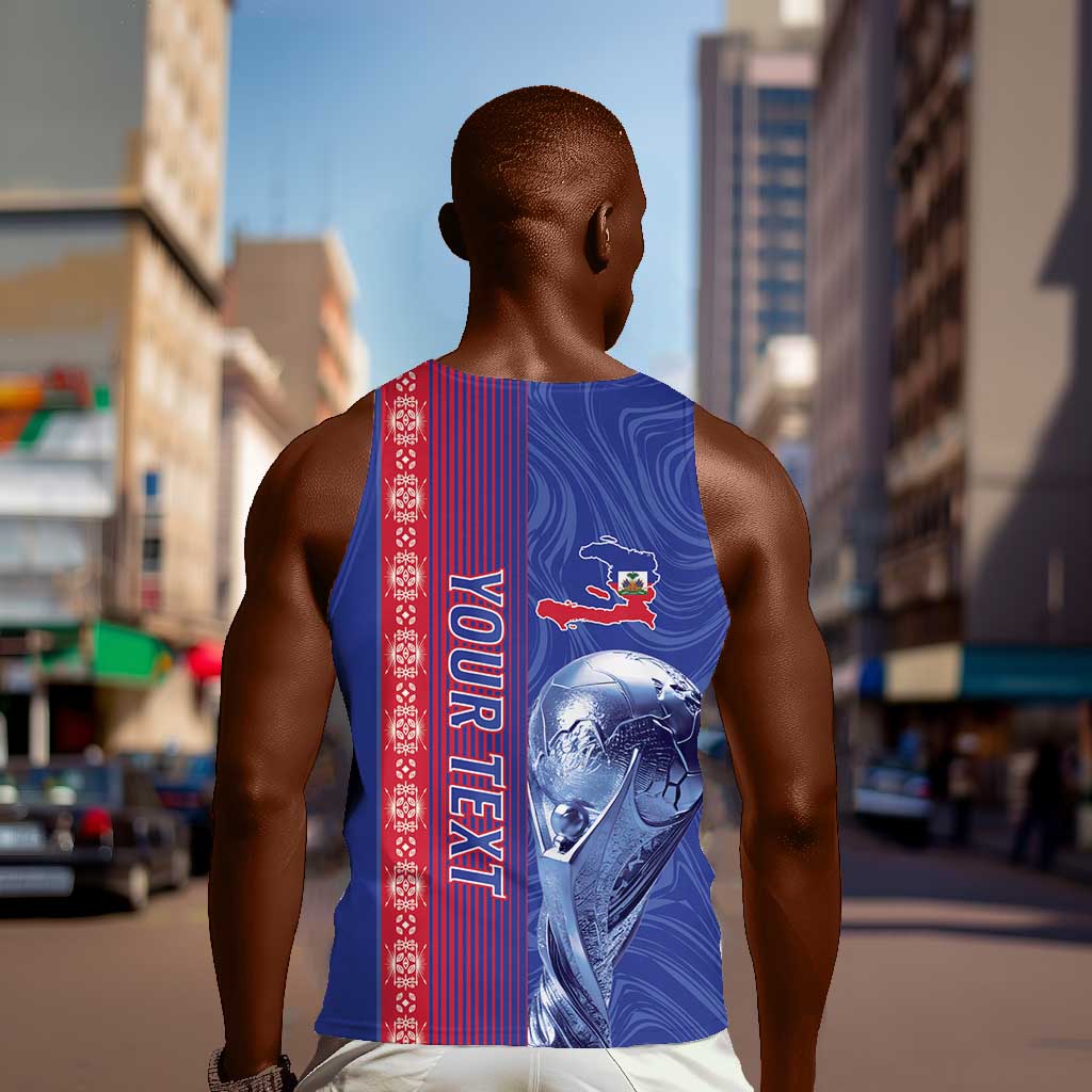Custom Afro-Haiti Football Men Tank Top 2026 Grenadye Alaso Blue Version - African Pride