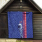 Custom Afro-Haiti Football Quilt 2026 Grenadye Alaso Blue Version - African Pride