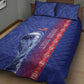 Custom Afro-Haiti Football Quilt Bed Set 2026 Grenadye Alaso Blue Version - African Pride