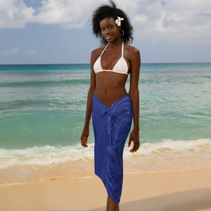 Custom Afro-Haiti Football Sarong 2026 Grenadye Alaso Blue Version - African Pride