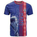 Custom Afro-Haiti Football T shirt 2026 Grenadye Alaso Blue Version - African Pride