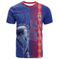 Custom Afro-Haiti Football T shirt 2026 Grenadye Alaso Blue Version LT14