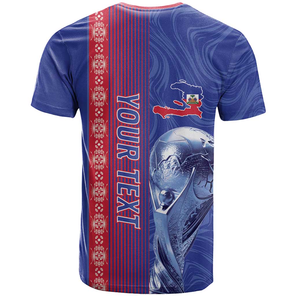 Custom Afro-Haiti Football T shirt 2026 Grenadye Alaso Blue Version - African Pride