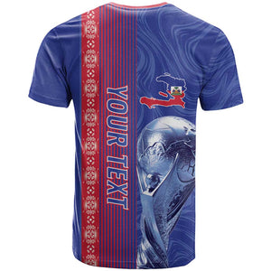 Custom Afro-Haiti Football T shirt 2026 Grenadye Alaso Blue Version - African Pride