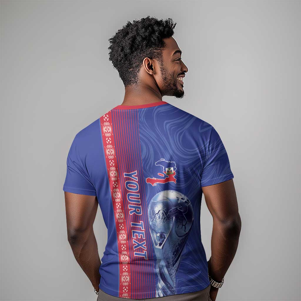 Custom Afro-Haiti Football T shirt 2026 Grenadye Alaso Blue Version - African Pride