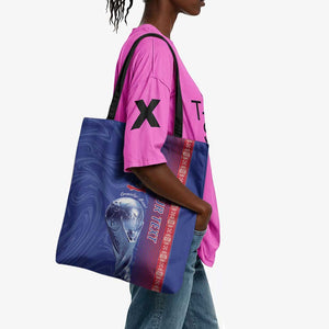 Custom Afro-Haiti Football Tote Bag 2026 Grenadye Alaso Blue Version - African Pride
