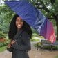 Custom Afro-Haiti Football Umbrella 2026 Grenadye Alaso Blue Version - African Pride