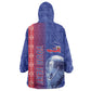 Custom Afro-Haiti Football Wearable Blanket Hoodie 2026 Grenadye Alaso Blue Version - African Pride