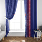 Custom Afro-Haiti Football Window Curtain 2026 Grenadye Alaso Blue Version - African Pride