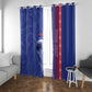 Custom Afro-Haiti Football Window Curtain 2026 Grenadye Alaso Blue Version - African Pride