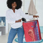 Custom Afro-Haiti Football Laundry Basket 2026 Grenadye Alaso Red Version - African Pride