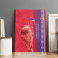Custom Afro-Haiti Football Canvas Wall Art 2026 Grenadye Alaso Red Version - African Pride
