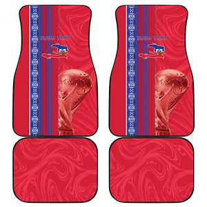 Custom Afro-Haiti Football Car Mats 2026 Grenadye Alaso Red Version - African Pride