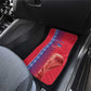 Custom Afro-Haiti Football Car Mats 2026 Grenadye Alaso Red Version - African Pride