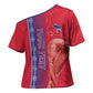 Custom Afro-Haiti Football Cross Shoulder Shirt 2026 Grenadye Alaso Red Version - African Pride