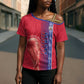 Custom Afro-Haiti Football Cross Shoulder Shirt 2026 Grenadye Alaso Red Version - African Pride