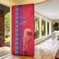 Custom Afro-Haiti Football Door Cover 2026 Grenadye Alaso Red Version - African Pride
