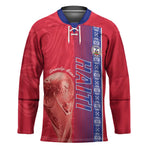 Custom Afro-Haiti Football Hockey Jersey 2026 Grenadye Alaso Red Version - African Pride