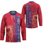 Custom Afro-Haiti Football Hockey Jersey 2026 Grenadye Alaso Red Version - African Pride