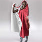 Custom Afro-Haiti Football Hooded Blanket 2026 Grenadye Alaso Red Version - African Pride