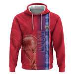Custom Afro-Haiti Football Hoodie 2026 Grenadye Alaso Red Version - African Pride