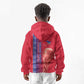 Custom Afro-Haiti Football Kid Hoodie 2026 Grenadye Alaso Red Version - African Pride