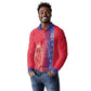 Custom Afro-Haiti Football Long Sleeve Polo Shirt 2026 Grenadye Alaso Red Version - African Pride