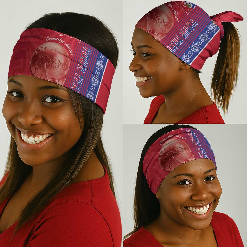 Custom Afro-Haiti Football Neck Gaiter 2026 Grenadye Alaso Red Version - African Pride