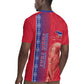Custom Afro-Haiti Football Rugby Jersey 2026 Grenadye Alaso Red Version LT14