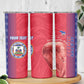 Custom Afro-Haiti Football Skinny Tumbler 2026 Grenadye Alaso Red Version - African Pride