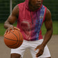 Custom Afro-Haiti Football Sleeveless Hoodie 2026 Grenadye Alaso Red Version - African Pride