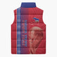 Custom Afro-Haiti Football Sleeveless Puffer Jacket 2026 Grenadye Alaso Red Version - African Pride