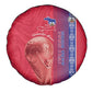 Custom Afro-Haiti Football Spare Tire Cover 2026 Grenadye Alaso Red Version - African Pride