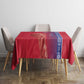 Custom Afro-Haiti Football Tablecloth 2026 Grenadye Alaso Red Version - African Pride
