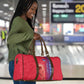 Custom Afro-Haiti Football Travel Bag 2026 Grenadye Alaso Red Version - African Pride