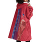 Custom Afro-Haiti Football Wearable Blanket Hoodie 2026 Grenadye Alaso Red Version - African Pride