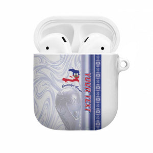 Custom Afro-Haiti Football AirPods Case 2026 Grenadye Alaso White Version - African Pride