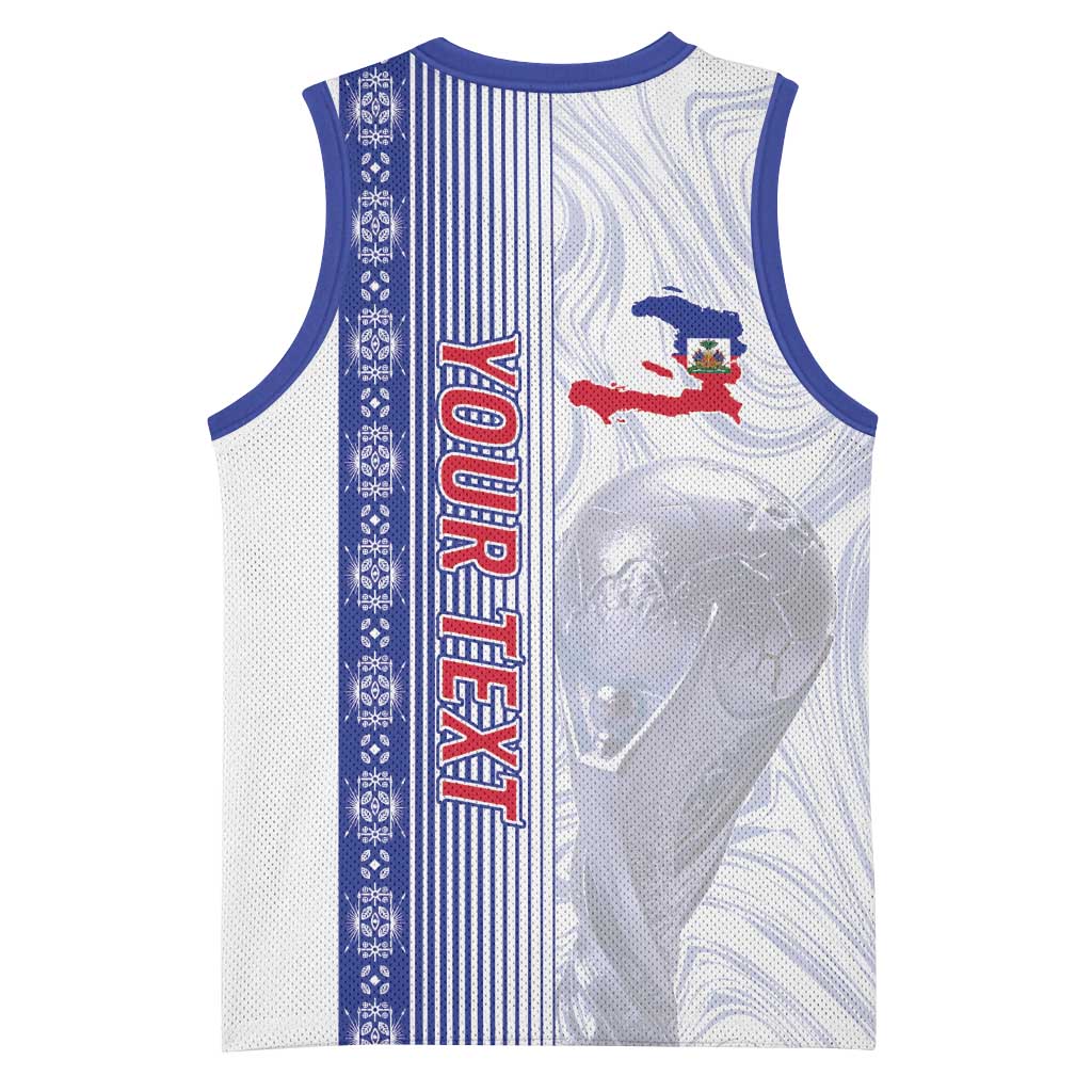 Custom Afro-Haiti Football Basketball Jersey 2026 Grenadye Alaso White Version - African Pride