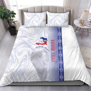 Custom Afro-Haiti Football Bedding Set 2026 Grenadye Alaso White Version - African Pride