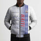 Custom Afro-Haiti Football Bomber Puffer Jacket 2026 Grenadye Alaso White Version - African Pride