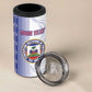 Custom Afro-Haiti Football 4 in 1 Can Cooler Tumbler 2026 Grenadye Alaso White Version - African Pride