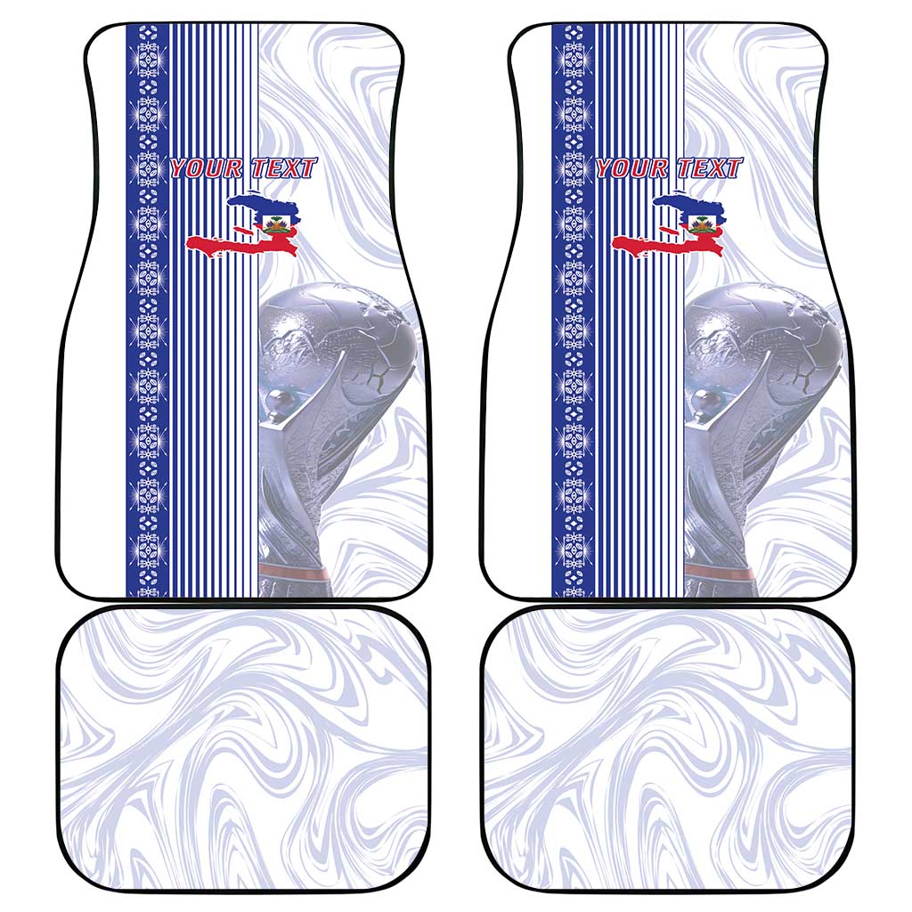 Custom Afro-Haiti Football Car Mats 2026 Grenadye Alaso White Version - African Pride