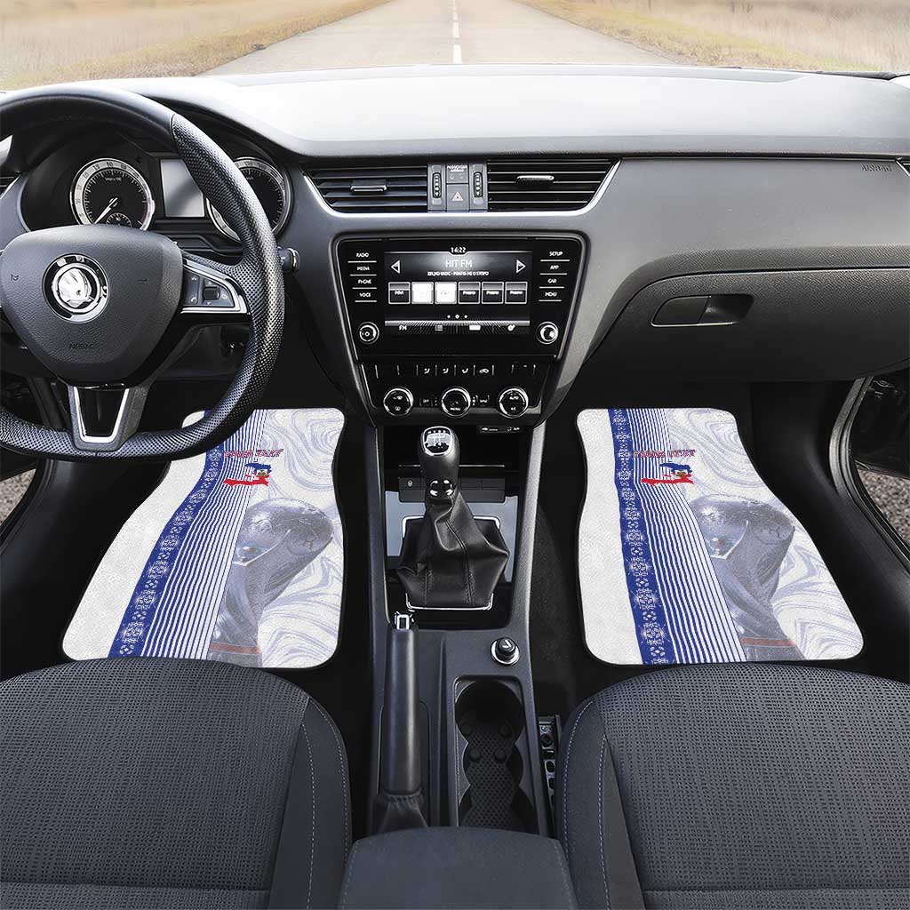 Custom Afro-Haiti Football Car Mats 2026 Grenadye Alaso White Version - African Pride