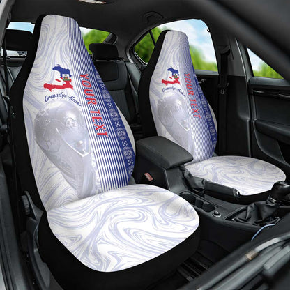 Custom Afro-Haiti Football Car Seat Cover 2026 Grenadye Alaso White Version - African Pride